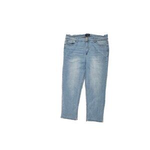 Curve Appeal Crop Ankle Women's size 16 Light Wash Blue Denim Jeans